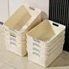 Cesta de armazenamento de lanches diversos, cesta de plástico para armazenamento doméstico, armário de cozinha, caixa de armazenamento, guarda-roupa de dormitório, caixa de armazenamento de roupas