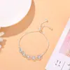 Explosões do TikTok Pulseira de Flor de Zircônia Pulseira de Celebridade da Internet Feminina Design Simples de Nicho Coreano Pulseira Personalizada Fábrica de Joias