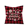 Funda de cojín para sofá temática de Navidad de Amazon transfronteriza, decoración de ambiente navideño, funda de cojín para ventana salediza de coche