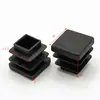 Fábrica de Foshan tubo de acero inoxidable mesa y silla tapón cuadrado tapón de tapa de PE de tres hojas tapón de tubo tapón de pie especificaciones de sellado están completas