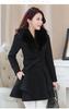 Abrigo de Lana para Mujer Otoño e Invierno 2021 Transfronterizo Abrigo con Cuello de Piel Nizi de Amazon Chaqueta Adelgazante Estilo Coreano de Ebay