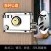 Frete Grátis para Fechaduras de Porta Externa Doméstica Interna em Aço Inoxidável, Portas de Quarto de Dormitório, Fechaduras Antifurto Antigas, Tipo Universal