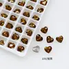 Dongzhou Crystal Love Manicura Diamante Corazón Diamante Fondo Puntiagudo Diamante Vidrio K9 de Alta Calidad Joyería para Manicura Explosiones Netas al Por Mayor