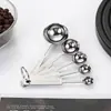 Juego de Cucharas Medidoras de Acero Inoxidable para Repostería, Condimentos, Cocina, Granos de Café con Báscula, Cuchara Medidora, Cuchara Medidora