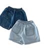 Ins estilo coreano Baby Boys and Girls manga curta Denim Pocket Shirt Shorts Set Verão Moda Elegante Set