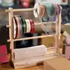 Estante de Madera para Cinta de Escritorio Estante de Almacenamiento de Cinta para Empaque de Pastelería Estante Organizador de Hilo de Múltiples Niveles
