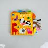 LakaRose Nuevo Estilo Papel Sonoro Inglés Ruso Libro de Tela Tradicional Animales de Dibujos Animados Cola de Tela Libro Juguetes Interactivos de Educación Temprana