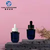 Botella de vidrio de 30 ml con gotero para aceites esenciales, botella de suero con gotero de fondo grueso, material de embalaje para botella dispensadora de vidrio cosmético