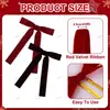 Decoración Navideña Transfronteriza Lazo de Boda Listos para Usar Accesorios de Cinturón de Terciopelo Colgante para Árbol de Navidad Colgante de Lazo para Valla