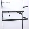 Arara de Parede para Loja de Roupas Tubo Quadrado de Aço Inoxidável Pilar em A Vertical Arara para Lingerie Ganchos de Cabide de Roupas de Cinco Contas Sete Contas