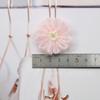 Flores de Ganchillo Hechas a Mano, Accesorios de Flores de Hilo DIY, Flores de Hilo Hechas a Mano con Ganchillo de Mohair, Aretes de Flores de Ganchillo Hechos a Mano