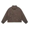 Roupas Vintage 25 Inverno Juventude Marca da Moda Casual Quente Jaqueta de Algodão para Homens Solta Casual Gola Alta Casaco Jaqueta de Algodão