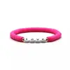 Explosões Europeias e Americanas Joias Boêmia diy Contas de Letras Inglesas Cor Pulseira de Cerâmica Macia Pulseira Elástica Feminina