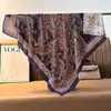 Bufanda Grande Azul de Algodón Lino con Patrón de Anacardo 90% Bufanda de Seda Protector de Cuello Estilo Coreano para Mujer Chal Pañuelo Fino para la Cabeza Bufanda de Terciopelo Rosa