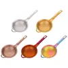 Malla de Acero Inoxidable 304 Anti-Fugas Colorida y Práctica Colgable de un Solo Mango Colador Filtro de Harina de Acero Inoxidable Gadget de Cocina