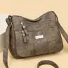 Bolsas Transfronteiriças Femininas 2026 Novo Estilo Bolsa para Mãe de Meia-idade Versátil Grande Capacidade Bolsa de Ombro Único Bolsa Transversal Feminina de Couro Macio