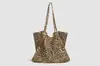 Bolsa Estampa de Leopardo para Mulheres 2026 Nova Moda Primavera Tendência Bolsa de Ombro Grande Capacidade Bolsa Tote para o Dia a Dia