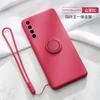 Funda para teléfono móvil OPPOReno6/5/4pro con soporte de anillo de silicona líquida FindX3 y funda protectora con todo incluido X2