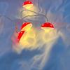 Cadena de Luces LED de Hongo Artificial Linterna Decorativa para Habitación Infantil de Interior Decoración de Navidad Patio Estilo Camping al Aire Libre Luz Decorativa Atmósfera
