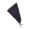 Bufanda de Seda con Lunares Blancos y Negros Estilo Coreano con Cuentas para Mujer, Delgada y Única, Accesorio de Cuello Artístico y Versátil