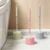 Juego de Cepillo Limpiador de Inodoro, Sin Perforaciones, Colgable con Base, Cepillo de Inodoro Estilo Nórdico