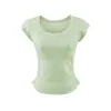 Estilo Deseo Puro Chica Atractiva Ajustado Manga Corta Tejido Camiseta Top + Adelgazante Casual Conjunto de Falda en Capas