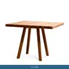 Mesas y Sillas de Ratán para Exteriores, Mesas de Comedor de Teca Anticorrosión para Exteriores de Hotel y B&B, Juego de Sillas de Ratán para Ocio en Jardín, Patio, Balcón