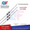 Tubo de fusível cerâmico com chumbo 3.6x 10mm 2A/250V dupla tampa tubo de fusível de corrente de proteção ambiental do fio