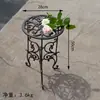 Jardinería de Patio de Hierro Forjado Estilo Europeo Soporte de Flores de Hierro Forjado Sala de Estar de Pie Maceta de Hierro Fundido Soporte para Bonsái Almacenamiento Balcón Creativo