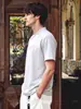 Camiseta gola alta com zíper diagonal estilo americano para homens, novo design de verão, manga curta única, ombro regular, top estiloso e legal de meia-manga