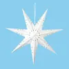 Decoração de Estrela de Papel de Natal Estrela de Sete Pontas Decoração de Teto Decoração Pendente Dia de Festival Lanterna Estrela de Papel Oca Lanterna