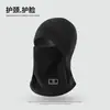 Gorro Cálido para Vehículos Eléctricos para Mujer, Invierno Ciclismo Forrado de Polar Engrosado Estilo Nuevo con Capucha Cortavientos y Calentador de Cuello Integrado, A Prueba de Frío