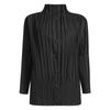 Miyake 2026 Primavera Nuevo Estilo Coreano Cuello Alto Delgado Botonado Gabardina para Mujer Moda Versátil Chaqueta Cardigan Plisado