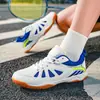 Sapatos de tênis de mesa femininos, sapatos de badminton masculinos, sapatos de vôlei confortáveis com malha respirável, sapatos de treino para competição estudantil, modelo de casal, comércio exterior