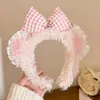 Diadema de Felpa con Estampado de Leopardo Rosa y Moño de Gatito para Mujer, Diadema Linda Versátil para Lavarse la Cara, Pasador, Tocado de Corona Alta