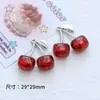 Colgante de Aleación de Dibujos Animados Serie de Frutas con Goteo de Aceite Paquete de Materiales para Pendientes Pulsera Joyería Hechos a Mano