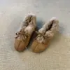 Zapatos cómodos, versátiles, adelgazantes y cálidos con forro de felpa, sin cordones para mujer, con diseño de lazo y un estilo elegante y fácil de llevar inspirado en Birkenstock.