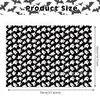 Papel de Seda Halloween Blanco y Negro 17g Papel de Regalo Dulces a Prueba de Humedad Papel de Envoltura Decoración Fantasma Papel de Seda