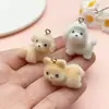 Fofo Desenho Animado Criativo Resina Flocked Cachorrinho Unicórnio Alpaca Pingente Pingente DIY Corrente de Celular Acessórios Material