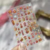Adesivos de Unhas em Relevo Populares Ins Estilo Chinês Festivo Adesivos de Unhas para Receber Riqueza Adesivos Material de Joia Unhas Vestíveis