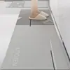 Tapete de Piso para Cozinha Antiderrapante à Prova de Óleo para Casa Lavável Sem Lavar Entrada Resistente à Sujeira Diatomita Tapete para Banheiro Vaso Sanitário