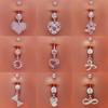 Gatte Corazón europeo y americano transfronterizo, sirena, full diamond, piercing para ombligo, sol, arco, acero inoxidable, clavo para ombligo