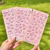 Pegatinas de Flor de Cerezo Papelería Estudiantil Flor de Cerezo Estético Decoración DIY Pegatinas para Diario Decoración Estereoscópica 3D Pegatinas de Patrón Pequeño