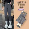 Leggings infantis para outono e inverno, calças infantis de algodão puro espessado, novo estilo 2026, calças quentes de algodão com forro de fleece para bebês meninas