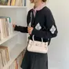 2026 Bolso de Mano para Mujer de Otoño Bolso de Mano Moda Hebilla Versátil Color Sólido Diseño Casual Bolso Cruzado
