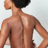 Cadena de Espalda Sexy en Forma de V Incrustada de Diamantes Nuevo Producto Transfronterizo Cadena Corporal de Pedrería Verano Europeo y Americano Cadena Corporal para Mujer