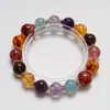 Pulsera de Cristal Amarillo Torre de Alta Calidad para Mujer, Cristal de Fresa, Aguamarina Uruguaya, Pulsera de Lavanda al por Mayor