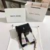 Uma geração de bolsa de vento rosa pequena e perfumada 2024 alta qualidade losango corrente portátil pequena bolsa quadrada atacado