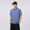 Ropa de Hombre Xintang Camisa POLO de manga corta estilo americano para hombre, camiseta de manga corta para hombre, corte holgado, cuello camisero, camiseta de verano, manga corta