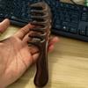 Sándalo Diente Grande Terapia Capilar Peine Meridiano Peine para Cabello Rizado Portátil para Niños Hogar Popular en Internet Peine de Masaje de Dientes Anchos Peine de Sándalo